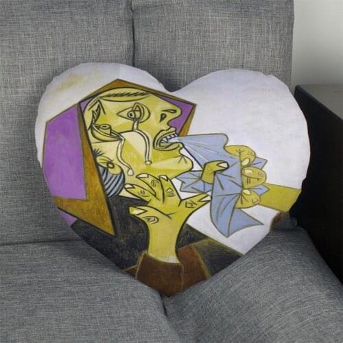 Pablo Picasso Custom Heart Pillow Cover Custom Zipper Pillowcase Cover Wedding Home Office Decorative custom Pillowcase