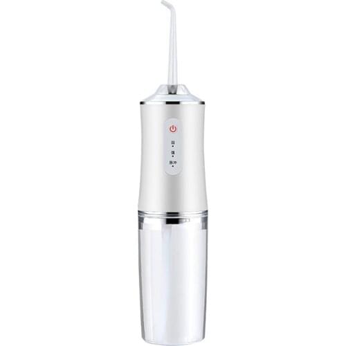 Portable Electric Oral Irrigator USB Rechargeable Water Flosser Water Jet 240ML Water Tank Waterproof Teeth Cleaner