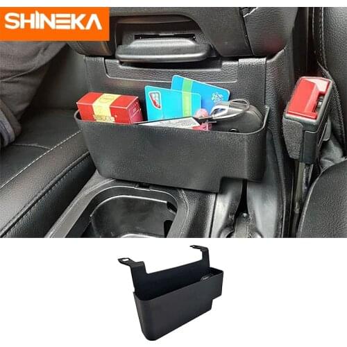 SHINEKA Stowing Tidying Car Rear Armrest Storage Box Organizer Barrel Case For Jeep Wrangler JL JT 2018 2019Interior Accessories