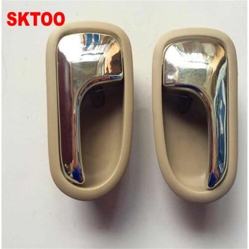 SKTOO Inside Door Handle For Mazda 323 1995-2003 Car Door Handle Auto Inner Handle Right and Left(Beige)