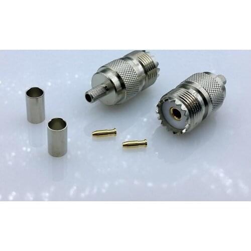 M type SL16 UHF type Female connector SL16-KW 50-3 RF coaxial Straight Connector Adapter 1pcs