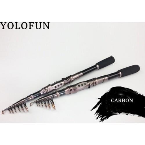 Telescopic Carbon Spinning 1.8M 2.1M 2.4M 2.7M 3.0M 3.3M Fishing Rod Reel M Power Great Camping Lure And Bait Fishing