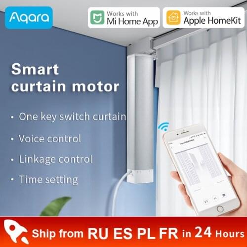 Aqara Smart Curtain Motor Intelligent Curtain Zigbee Control Wireless Timing Electric Curtain Motor Smart Home Apple homekit