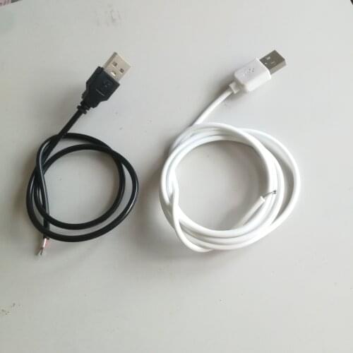 30CM 50CM 100CM USB LED Connector Cable line 2pin USB Socket Power Connect Wire Connectors for DC5V Single Color LED Strip Light