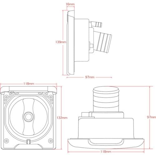 Yacht RV Camper Locking Gravity Water Inlet Lock with Keys Retrofit