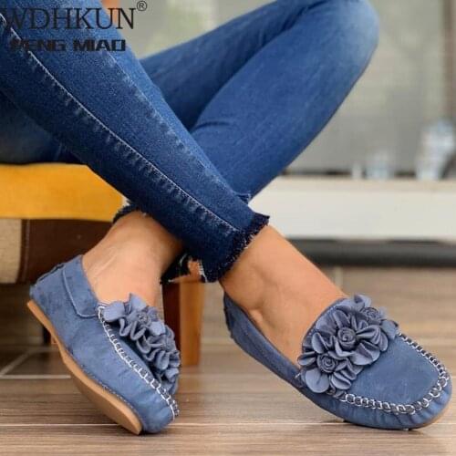 Women Shoes Handmade Ethnic Women Flats Leather Shoes Flat Flower Moccasins Soft Bottom Loafers Slip on Ladies Shoes Loafer