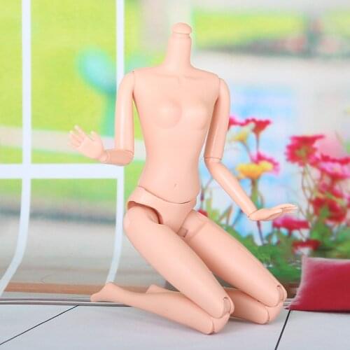 1pc Flesh or General Muscle 12 Joint Body Body Naked Baby Doll For doll DIY Toy girl Gift For Kids