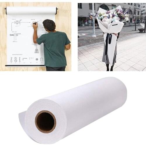10/20/30m White Arts and Crafts Paper Roll Kids Drawing Easel Paper for Painting