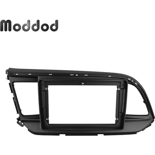 9 INCH Radio Fascia Fit for HYUNDAI ELANTRA 2016-2018 LHD Stereo GPS DVD Player Install Surround Trim Panel Dashboard Trim kit