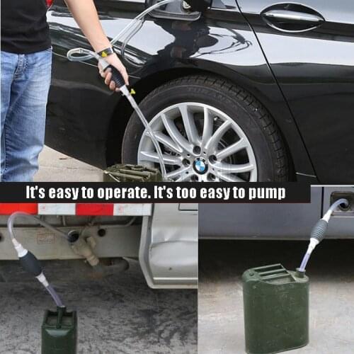 Auto Oil Barrel Pumping Unit Manual Oil Guide Self Suction Hand Pinch Type Pump Tank Pump Speedboat Oil Receiving Tool Auto part