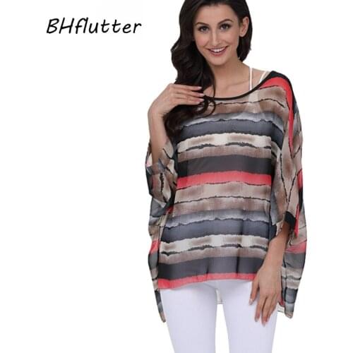 BHflutter Women's Striped Shirts