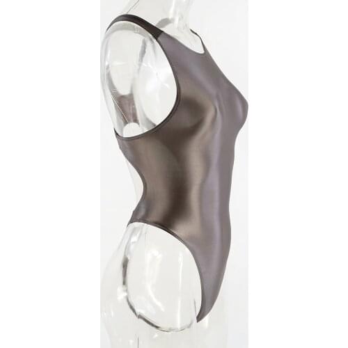 DROZENO s-xl one-piece tights solid color slippery sexy clothes Cosplay body suits Japanese Girls body cosplay suits for women