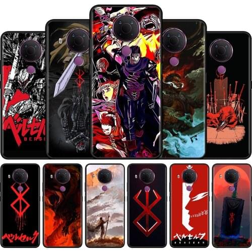 Phone Case For Nokia XR20 X10 X20 7.2 G10 G20 8.3 5.4 5.3 3.4 2.4 1.4 Silicone Fundas Black Cover Berserk