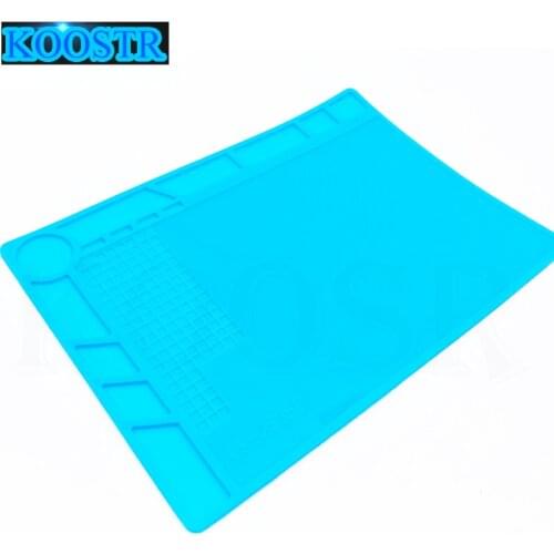 ESD Heat Insulation Silicone Pad Desk Mat Maintenance Platform For Mobile phone BGA Soldering Repair Size 350mm*250mm*420mm