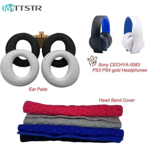 IMTTSTR CECHYA-0083 Ear Pad S4 PS3 PS Vita for Sony PlayStation Gold Wireless Stereo Headset Earpads Ear Cover Replacement Part