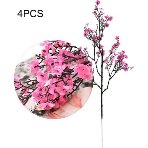 4pcs Artificial Gypsophila Flower Simulation Flowers Bride Bouquet