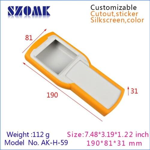 Instrument enclosure box pcb outlet enclosures (1 pcs) 190*81*31mm handheld plastic enclosure for electronic plastic project box