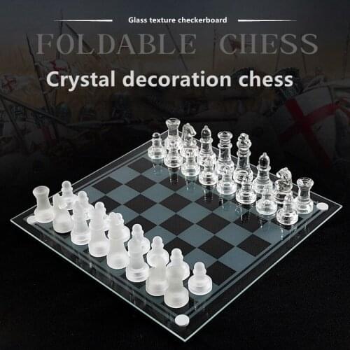 Crystal chess chess transparent decoration game dedicated chess chess