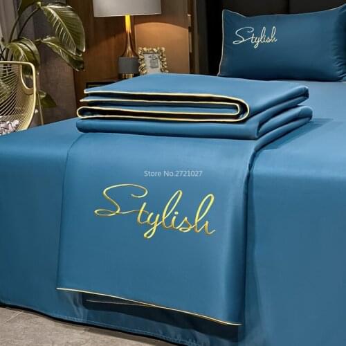 Four-piece Embroidered Summer Quilt, Air-conditioning Quilt, Cool Summer Quilt, Four-piece Cool Summer Quilt
