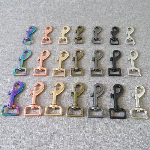 10 Pcs 15mm 20mm 25mm Metal Carabiner Strap Seat Belt Buckle DIY Bag Pet Dog Leash Lobster Clip Hook Sewing Accessory Snap Clasp