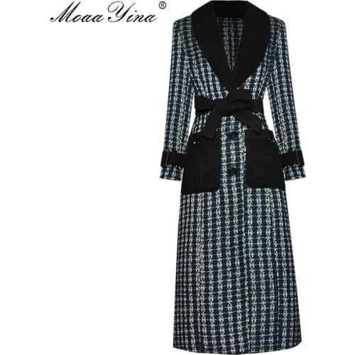 MoaaYina Women's Long Raincoats