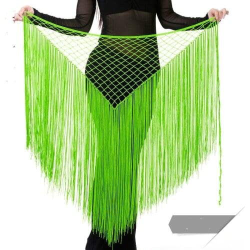 Sexy triangle hip scarf belly dance Argentina style fishnet bellydance hip scarf