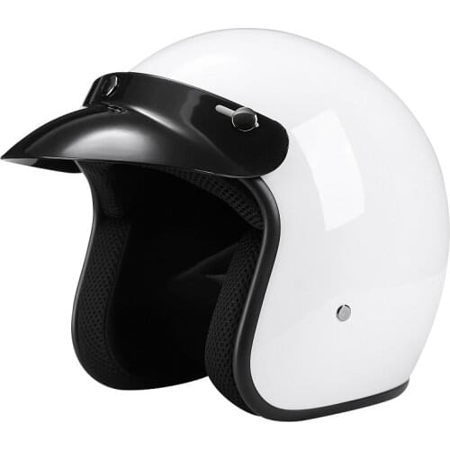 Motorcycle Helmet 3/4 Half Scooter Vintage Helmet Open Face Retro Casco Moto Capacete Vespa Cafe Racer Mopeds Enduro Casque
