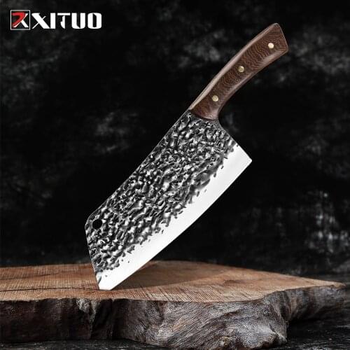 NEW 2020 Handmade forging Kitchen Knives Kiritsuke Knife Chef Cooking Tools wenge Handle High Quality Eco Friendly Products