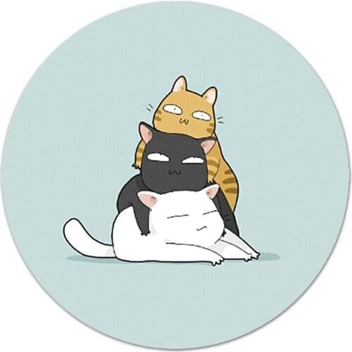 Office Computer Desk Mat Table Keyboard Mouse Pad Lotus Root Three Cat Non-slip Mat Gamer Mousepad Mat