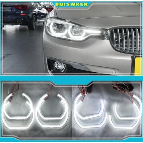 Excellent Ultra bright DTM Style led Angel Eyes halo rings For BMW E46 M3 Coupe Convertible 1999-2006 xenon headlight