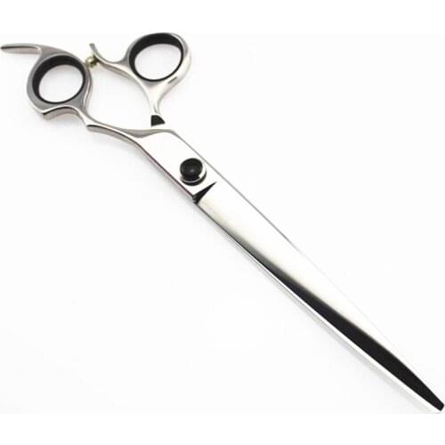 8" 440C lancet straight dog cat hair clippers trimming dog shears dog grooming scissors pet hairdresser animal clippers supply