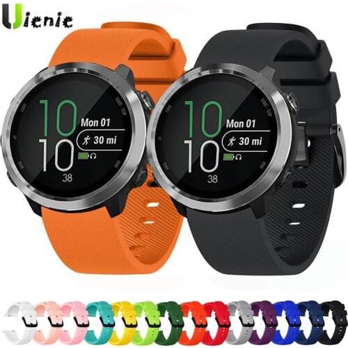 20mm Watch Band Silicone strap For Garmin vivoactive 3 Forerunner 645 Music Replacement Watchband Strap vivoactive3 Wristband