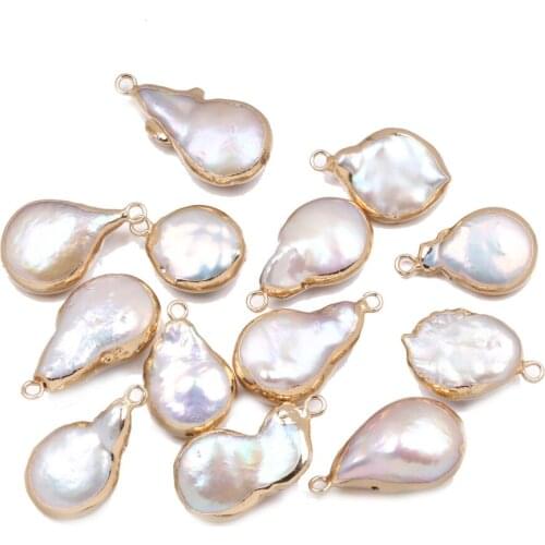 1pcs Natural Freshwater Pearl Pendant Reiki Heal Pearl Jewelry Water Drop for Jewelry Marking Necklace Earrings 13x22-14x27mm