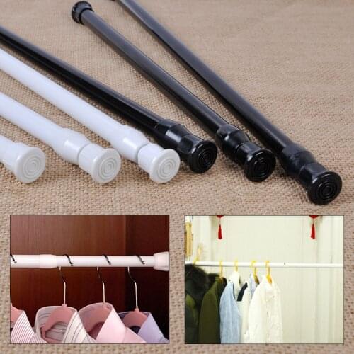 Extendable Adjustable 40-70cm Spring Loaded Tension Rod Rail Pole Hanger Telescopic Curtain Shower Bathroom Window Products