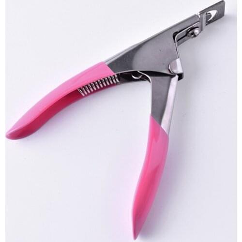 1Pc High Quality Nail Clipper For Acrylic Nails Stainless Steel Head Nails Gel French False Tips Cutter 3 Colors Manicure Tool