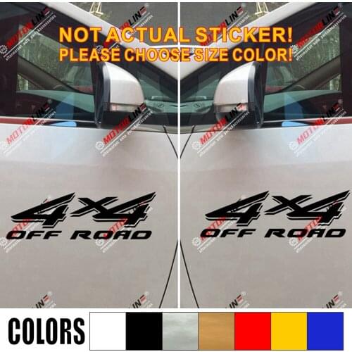 2) 4X4 Off Road Sport Decal Sticker Car Vinyl pick size color die cut f no background