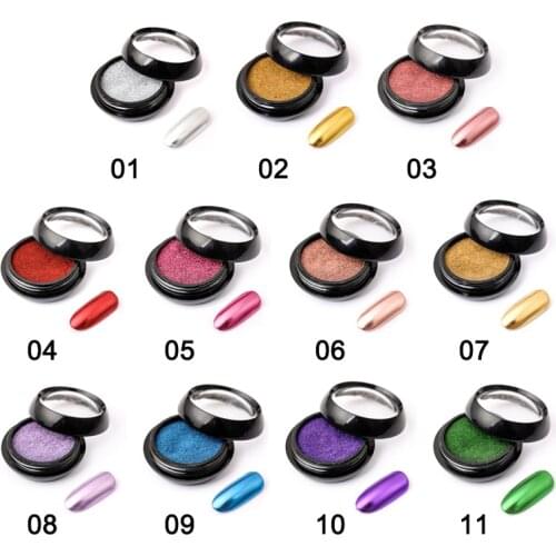 2ml Nail Powder TD-1987 Bright Metallic Effect Nail Mirror Powder Manicure Titanium Powder Nail Decoration Nail Art Nail Parts