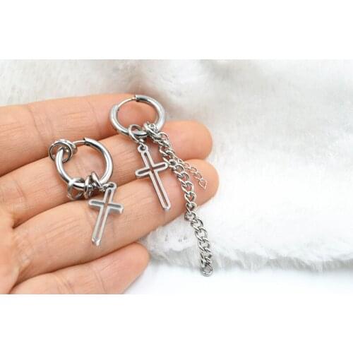 50pcs Body Piercing jewelry- Stainless Steel Cool Punk Hip Ring/Chain Women/Men Earring Ear Studs Ear Hoop Ring Ear Piercing