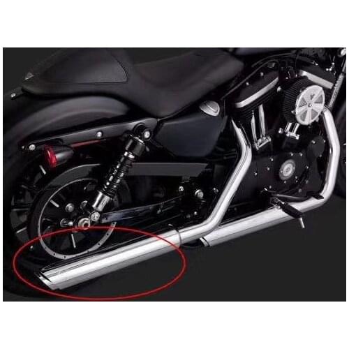 Black exhuast mufflers for harley sportster XL 883N Iron 1200X Forty-Eight Shortshots Exhaust Pipes 2014-2020