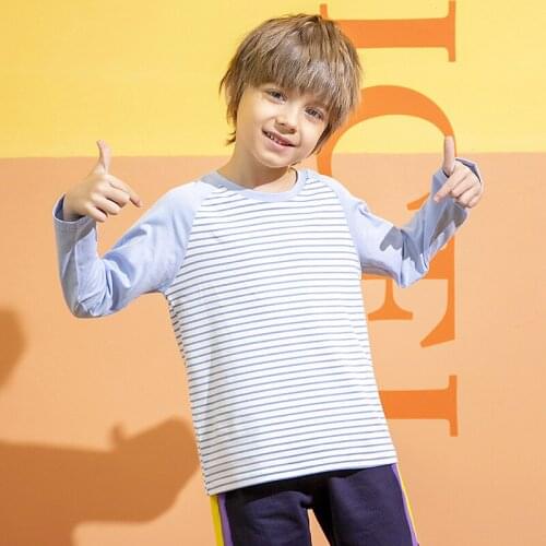 Kids Shirts T-Shirt for Childrens Children Girls Boys A Boy Shirt Child Kids Striped Kid Cotton Tops Clothing Clothes 2-10Year