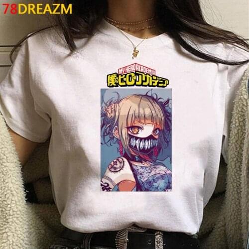 My Hero Academia T Shirt Women Kawaii Summer Tops Cartoon Tshirt Boku No Hero Academia Graphic Tees Japanese Anime Shirt Female