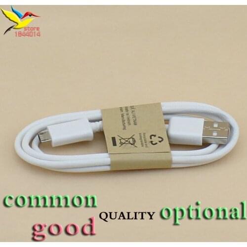 Good quality s4 white black Micro USB Data sync Charger cable line For Samsung s4 s6 s7 edge android paper package wrap 100pcs