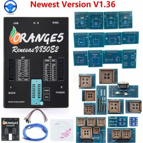 Full Orange5 v1.36 Programmer Diagnostic tool with Full Adapter orange5 ECU programmer Diagnostic Tools Orange 5 car accessories