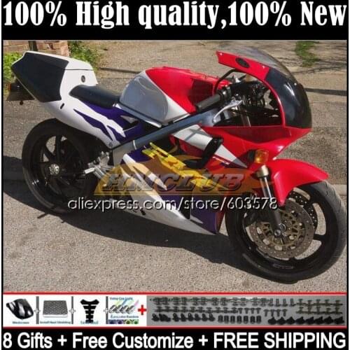 Body For HONDA VFR400 R V4 VFR400R 1989 1990 1991 1992 1993 35CL.94 RVF VFR 400 R RR CC NC30 89 90 91 92 93 Fairing Red white