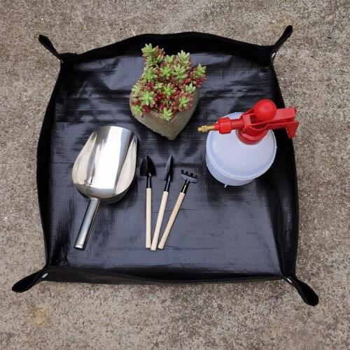 25.6 Inches Multifunction Useful Waterproof Gardening Mat Flowerpot Transplanting Anti Dirty Waterproof Flowers Planting Gadgets