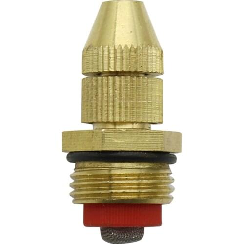 Brass Spray Adjustable Water Flow Misting Nozzles Garden Spray Head with 1/2 Inch Male Thread and Filter Fine Spray Nozzle