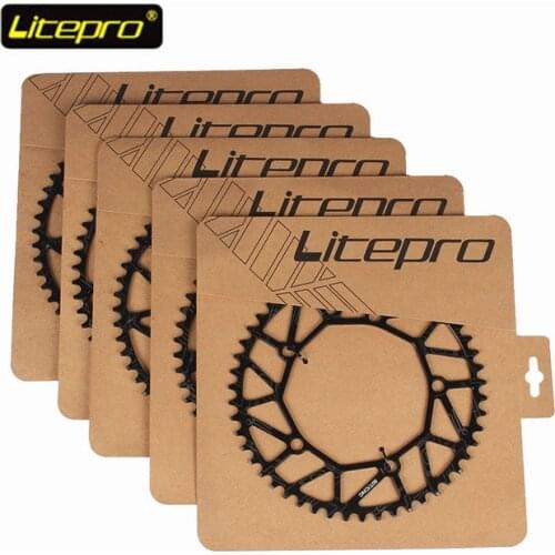 Litepro 130 BCD 9 10 11 Speed Hollow CNC Alloy Single Disc Chainwheel Road Folding Bike Chain Wheel 50/52/54/56/58T Chainring