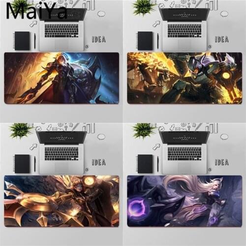 Maiya Top Quality League of Legends Leona Beautiful Anime Mouse Mat Free Shipping Large Mouse Pad Keyboards Mat