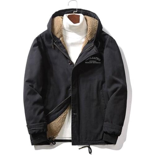 Mcikkny Mens Winter Fleece Lined Jackets Thermal Thick Outwear Coats For Male Top Clothing Size M-4XL Windbreak