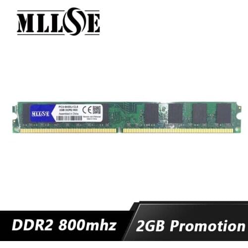 Sale ram 2gb DDR2 800 mhz 800mhz PC2-6400 DIMM DDR 2 DDR2 2GB 2G Memory Ram Memoria for All Motherboard Desktop Computer PC
